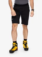 Odzież trekkingowa męska - Spodenki turystyczne Salewa Puez 4 Shorts - black out - miniaturka - grafika 1