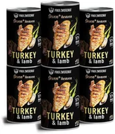 Mokra karma dla psów - PAKA ZWIERZAKA - ZESTAW Seven th Heaven mokra karma dla psa indyk z jagnięciną puszka 6 x 400g - miniaturka - grafika 1