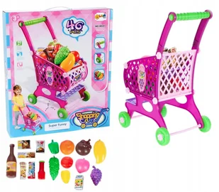 Lt356 Duży Koszyk Na Zakupy Wózek Do Supermarketu - Zabawy w naśladowanie dorosłych - miniaturka - grafika 1
