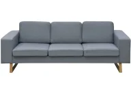 Sofy i kanapy - Jasnoszara 3-osobowa sofa T9-P55 - miniaturka - grafika 1