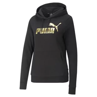 Bluza Sportowa Damska Puma Ess+ Metallic Logo Tr - Swetry damskie - miniaturka - grafika 1
