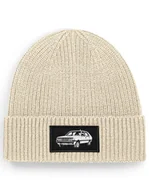 Czapki damskie - Czapka zimowa beanie auto samochód "POLONEZ" Jasny beż - miniaturka - grafika 1