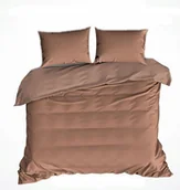 Pościel - pościel z flaneli 160x200 + 2x poszewka F 202 brąz jasny - miniaturka - grafika 1