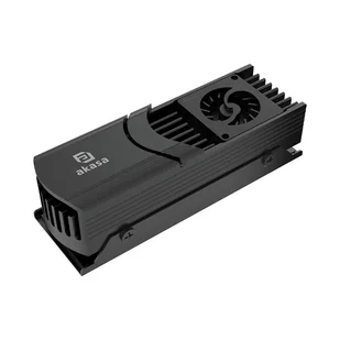 Akasa Gecko Pro LX M.2 NVMe SSD Chłodnica powietrza 2 cm Czarny 1 szt. - Tuning komputera - akcesoria - miniaturka - grafika 1