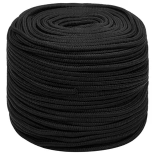 Linka żeglarska, czarna jednolita, 10 mm, 25 m, polipropylen - Żeglarstwo - miniaturka - grafika 3
