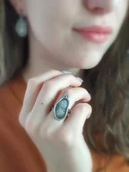 Pierścionki - Lejący zegar - pierścionek srebrny - miniaturka - grafika 1