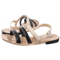 Sandały damskie - Sandały Essential Wave AD 33972/AQ654 Beige/Black (ML314-a) Melissa - miniaturka - grafika 1
