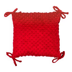 Poduszka dekoracyjna dziecięca 35x35 cm - Poduszka dekoracyjna Minky z wypełnieniem i poszewką Poduszka dekoracyjna do pokoju dziecięcego czerwona - Kołdry i poduszki dla dzieci - miniaturka - grafika 1