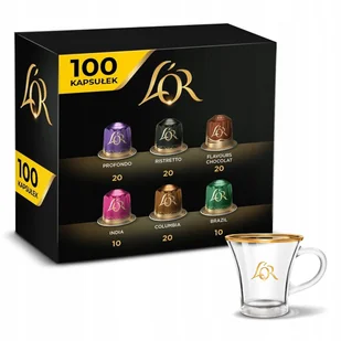 Kapsułki L'or do Nespresso(r)* zestaw 100 szt filiżanka L'or 70ml Gratis! - Kawa w kapsułkach i saszetkach - miniaturka - grafika 1
