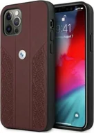 Etui i futerały do telefonów - BMW Etui BMW BMHCP12MRSPPR iPhone 12/12 Pro 6,1" czerwony/red hardcase Leather Curve Perforate - miniaturka - grafika 1