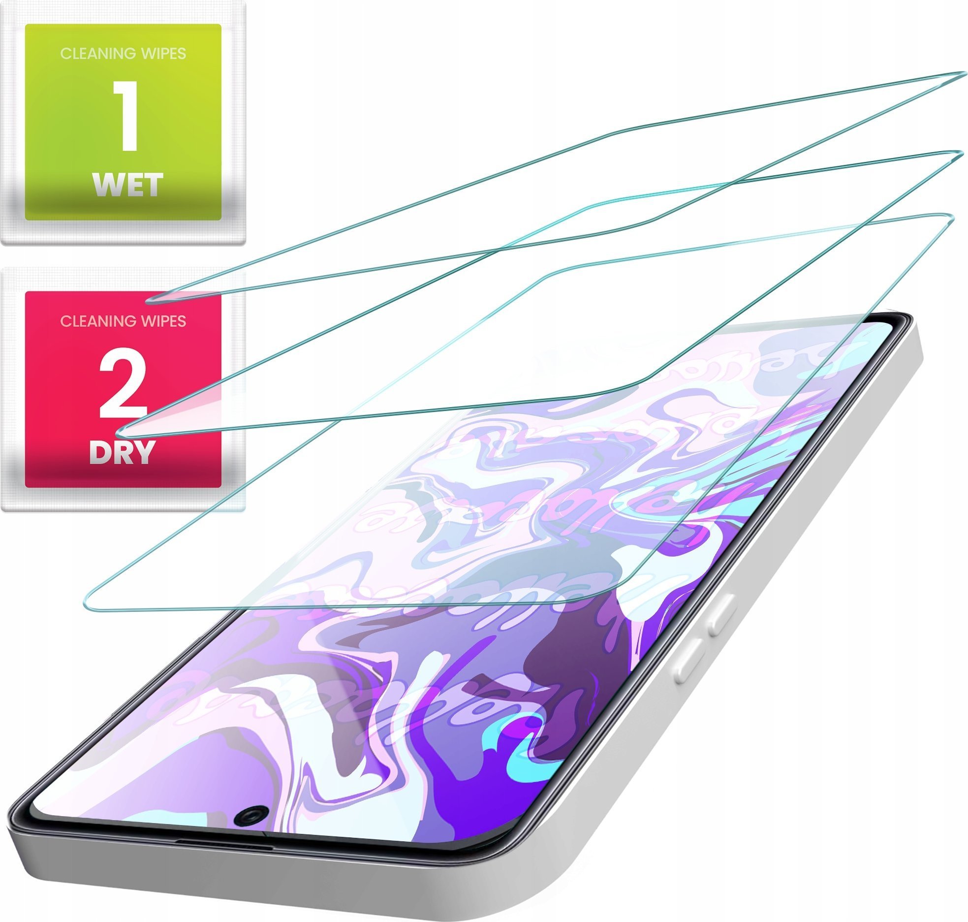 Hello Case 3-PAK Szkło Hartowane do Samsung Galaxy M54 5g 9H, płaskie 2.5D, ochronne