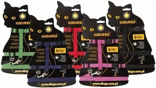 Dingo Komplet &quot;KOCURRO&quot; szelki + smycz dla dużych kotów - Szelki dla kotów - miniaturka - grafika 1
