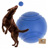 Zabawki dla psów - Zabawka dla psa piłka LANA twarda i mocna PEŁNA W ŚRODKU nie piszczy L-7 cm - miniaturka - grafika 1