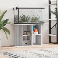 Akwaria i zestawy akwarystyczne - vidaXL Szafka pod akwarium, szary dąb sonoma, 100x40x60 cm - miniaturka - grafika 1