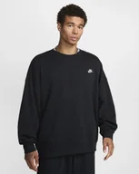 Bluzy męskie - Nike Club Fleece Męska oversize bluza HJ1819-010 CZARNA L - miniaturka - grafika 1