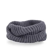 Apaszki i szaliki damskie - PaMaMi, Zimowy komin dziecięcy, jasnoszary - miniaturka - grafika 1