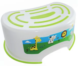 PODNÓŻEK ANTYPOŚLIZGOWY ZOO, BIAŁY -GROSZEK - Wyposażenie pokoiku dziecięcego - miniaturka - grafika 1