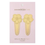 Zakładki indeksujące - Zakładki do książek metalowe (2szt) - Fleurs | DESIGNWORKS INK - miniaturka - grafika 1
