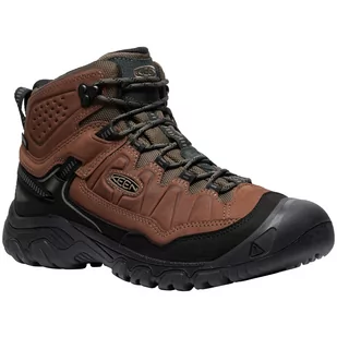 Buty męskie Keen Targhee IV Mid WP M Rozmiar butów (UE): 42,5 / Kolor: brązowy/czarny - Buty trekkingowe męskie - miniaturka - grafika 1