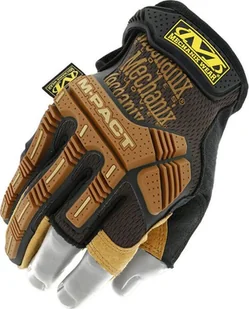Mechanix Wear Mechanix Wear Rękawice Leather M-Pact Framer Czarne-Coyote L - Rękawice robocze - miniaturka - grafika 1