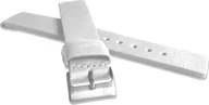 Akcesoria do smartwatchy - Lavvu LAVVU Biały gładki pasek PLAIN z luksusowej skóry Top Grain - 18 - miniaturka - grafika 1