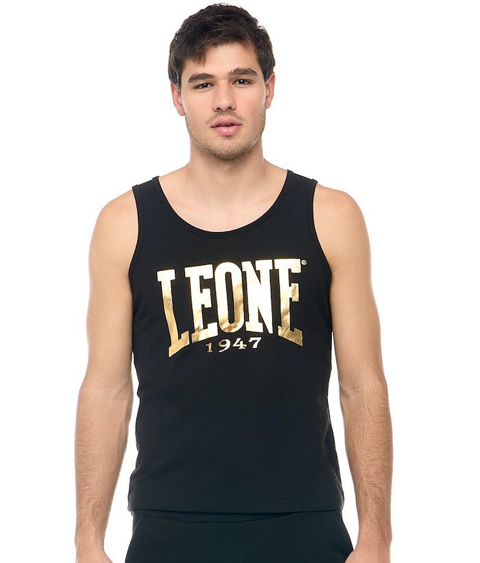 Tank-top treningowy LEONE NEW GOLD czarny-XL