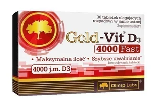 Olimp gold-vit d3 4000 fast x 30 tabl.ul.r - Suplementy diety - miniaturka - grafika 1