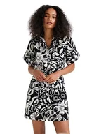 Koszulki i topy damskie - Desigual Women's Woman Tops Template 1 Co Casual Dress, czarny, XL - miniaturka - grafika 1