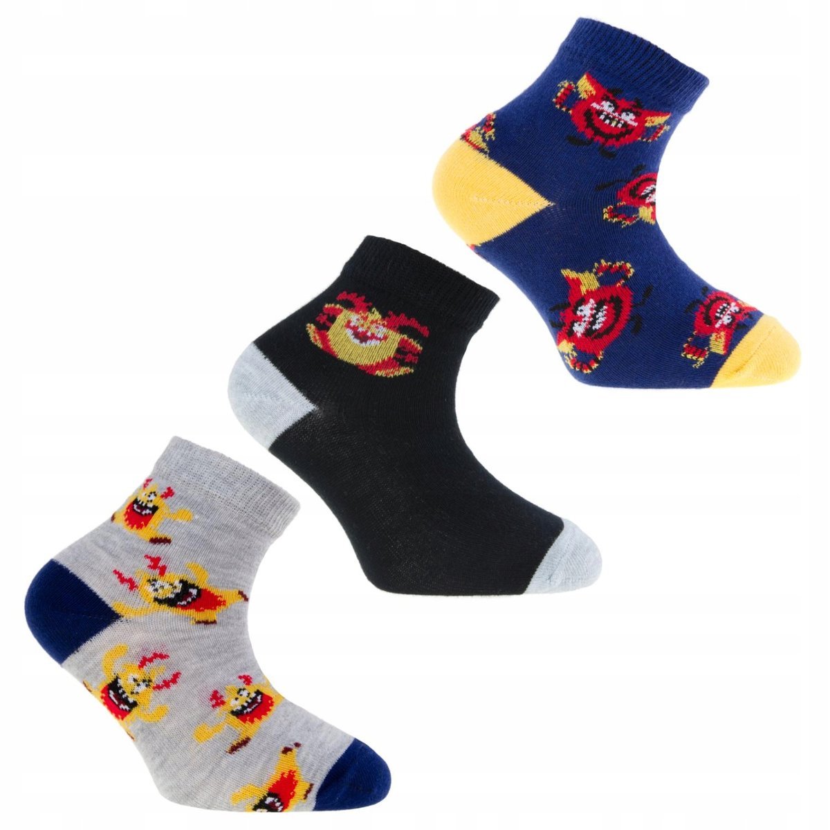 Skarpety Chłopięce Dziecięce Bawełniane Skarpetki 3 PARY 31/34 MORAJ