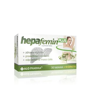ALG Pharma Hepafemin Plus, 30 tabletek + 10 gratis, ALG PHARMA 3560721 - Suplementy diety - miniaturka - grafika 1