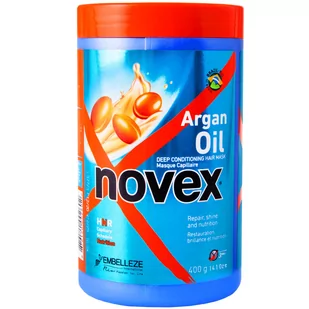 Novex Argan Oil Mask głęboko odżywcza maska do włosów słabych zniszczonych 400g regeneruje, nawilża, odmładza pasma - Maski do włosów - miniaturka - grafika 1