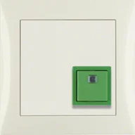 Wyłączniki światła i elektryczne - B.Kwadrat/Berker S.1 System przywoławczy Przycisk anulowania z ramką, kremowy połysk - miniaturka - grafika 1