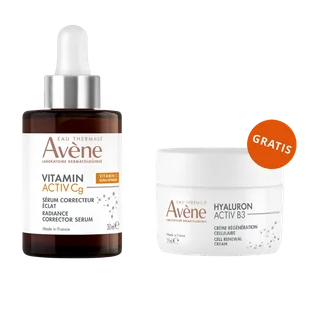 Avene Vitamin Activ Cg, serum korygująco-rozjaśniające, 30 ml + krem odbudowujący komórki, 7 ml gratis - Zestawy kosmetyków damskich - miniaturka - grafika 1