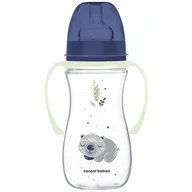 Butelki dla niemowląt - CANPOL BABIES BUTELKA SZEROKA EXOTIC 300ml ZE ŚWIECĄCYMI UCHWYTAMI 12m+ - miniaturka - grafika 1