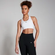 Biustonosze - Damski stanik sportowy z tyłem w stylu racerback z kolekcji Training MP – biały - XXS - miniaturka - grafika 1