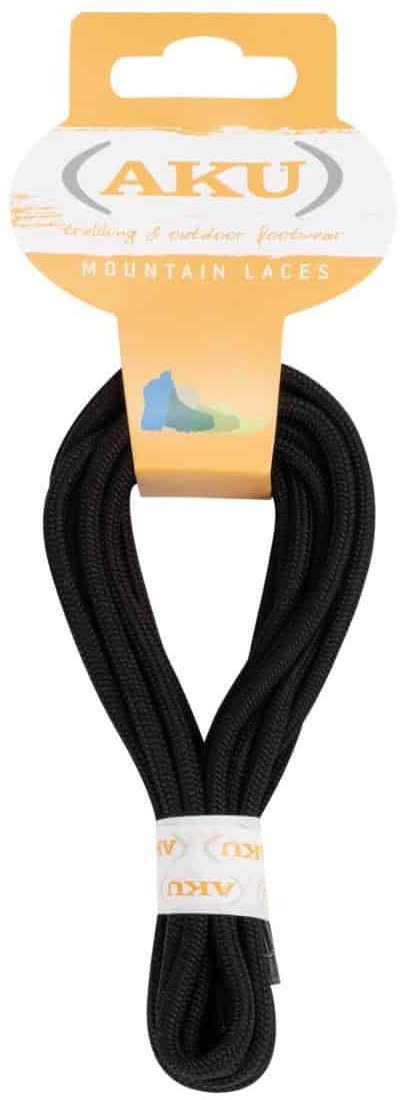 Aku LACES ROCKY ROUND, black, 140 cm