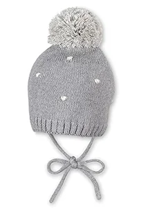 Sterntaler Strickmütze Pünktchen Czapka Niebieski, Srebrny Melange, 39 - Czapki damskie - miniaturka - grafika 1