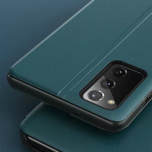 Eco Leather View Case elegancki futerał etui z klapką i funkcją podstawki Samsung Galaxy A12 / Galaxy M12 czerwony - Etui i futerały do telefonów - miniaturka - grafika 12
