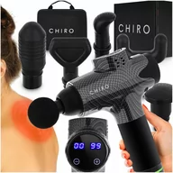 Masażery - PISTOLET DO MASAŻU MASAŻER DO PLECÓW CIAŁA MASSAGE GUN PRO + 6 PRO GŁOWIC - miniaturka - grafika 1