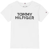 Bluzki damskie - BLUZKA KRÓTKI RĘKAW TOMMY HILFIGER KG0KG06304 r80 - miniaturka - grafika 1