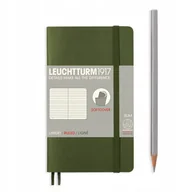 Pozostałe akcesoria dla plastyków - Leuchtturm 1917 349287 Notitieboek, pocket (A6), softcover, gelinieerd, 121 paginas, army 349287 - miniaturka - grafika 1