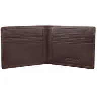 Portfele - Cienki portfel męski skórzany typu SLIM (Brąz) - miniaturka - grafika 1