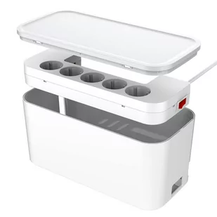 Listwa zasilająca z 5 gniazdami AC, 3x USB, LDNIO SE5334, 2m (biała) - Listwy zasilające - miniaturka - grafika 1