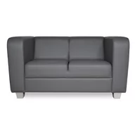 Sofy i kanapy - Sofa BRUNO - eko skóra szara - miniaturka - grafika 1