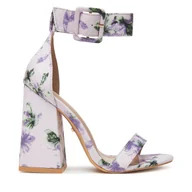 Sandały damskie - Sandały DeeZee LB09-201 Fioletowy - miniaturka - grafika 1