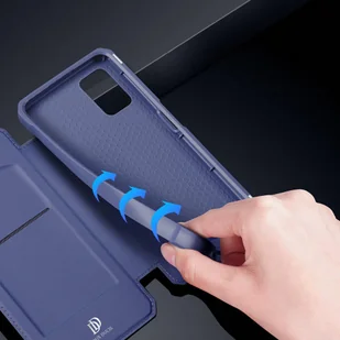 Dux Ducis Skin X kabura etui pokrowiec z klapką Samsung Galaxy A03s niebieski - Etui i futerały do telefonów - miniaturka - grafika 10