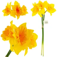 Sztuczne kwiaty - Żonkil Bukiet 3Szt Sztuczne Kwiaty Ozdobne Narcyz - miniaturka - grafika 1