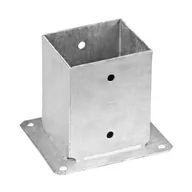 Inne mocowania - PSP120 PODSTAWA SŁUPA PRZYKRĘCANA DO BETONU 120mm - miniaturka - grafika 1