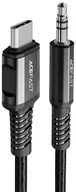 Kable - Acefast Acefast kabel audio USB Typ C - 3,5mm mini jack (męski) 1,2m, AUX czarny (C1-08 black) C1-08-C-3,5mm black - miniaturka - grafika 1