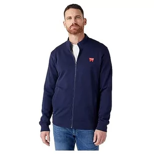 Wrangler Męska bluza z zamkiem błyskawicznym Funnel Neck, Prawdziwa marynarka wojenna, L - Bluzy męskie - miniaturka - grafika 1